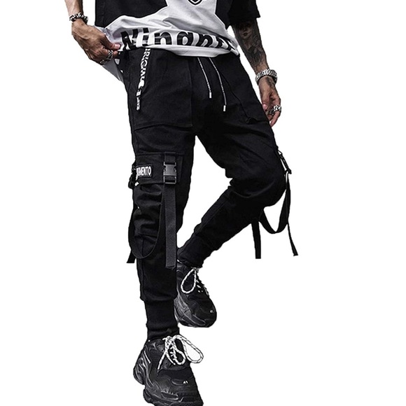 Hip Hop Harem Pants Streetwear Tactical Track Pants - Picture 1 of 6